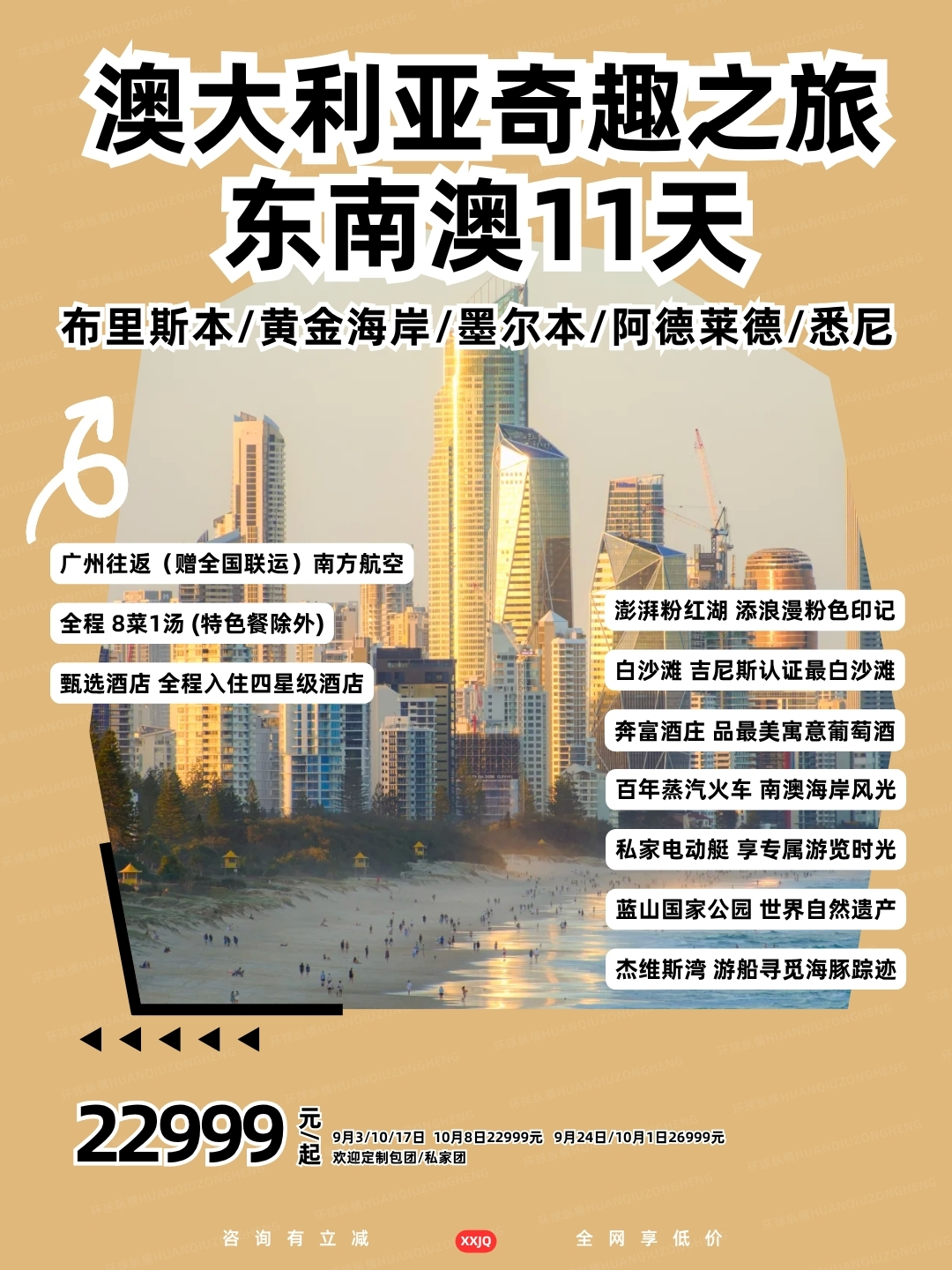 澳大利亚奇趣之旅 东南澳11天>