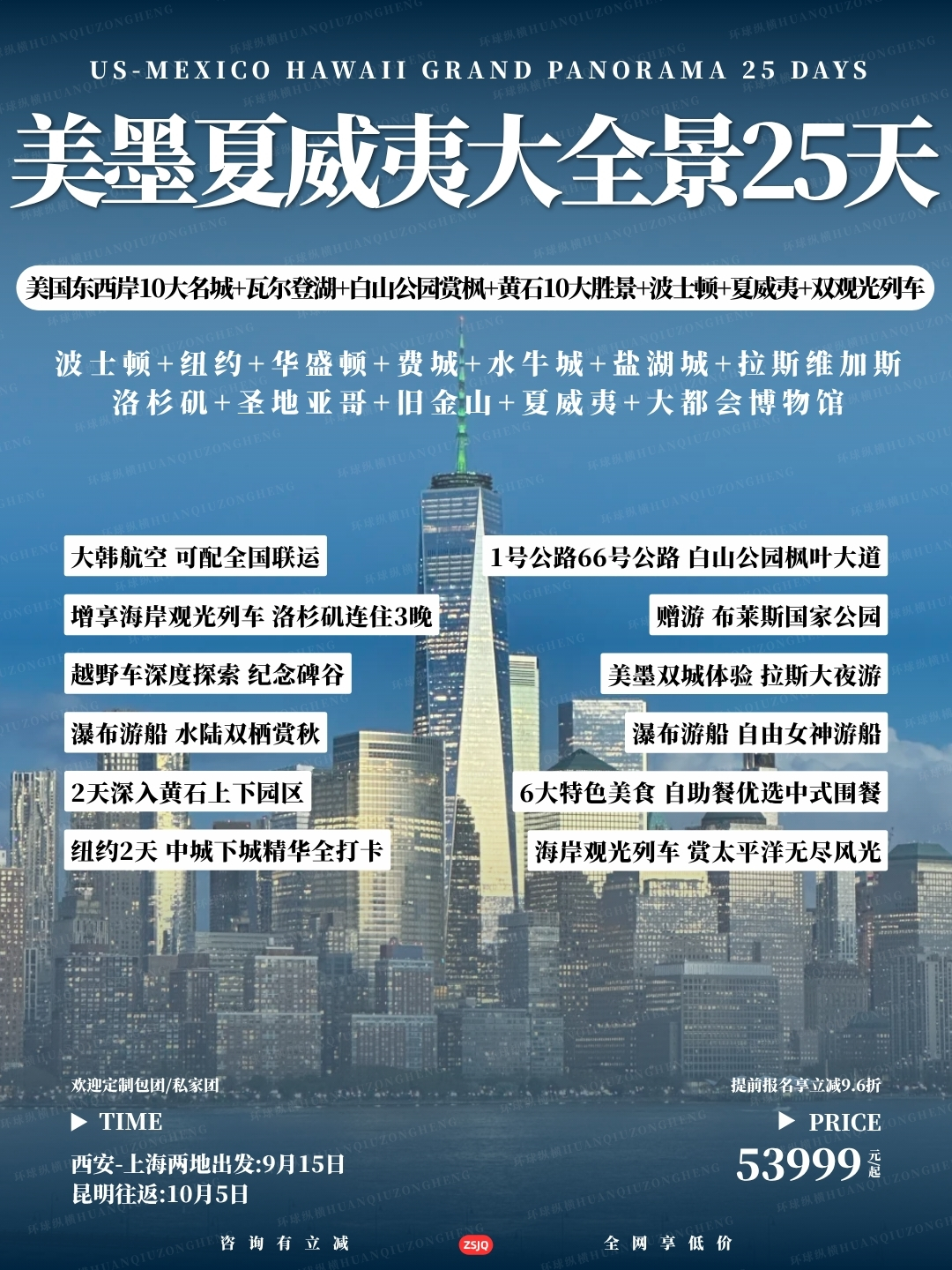 美墨夏威夷大全景25天>
