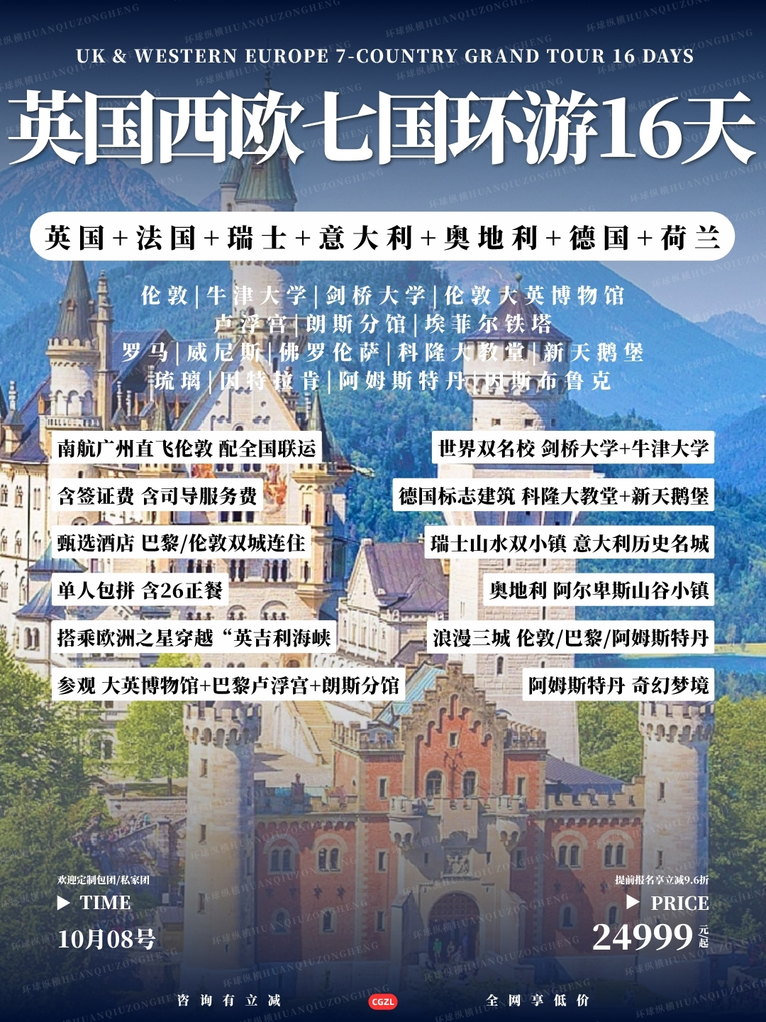 英国西欧七国环游16天>