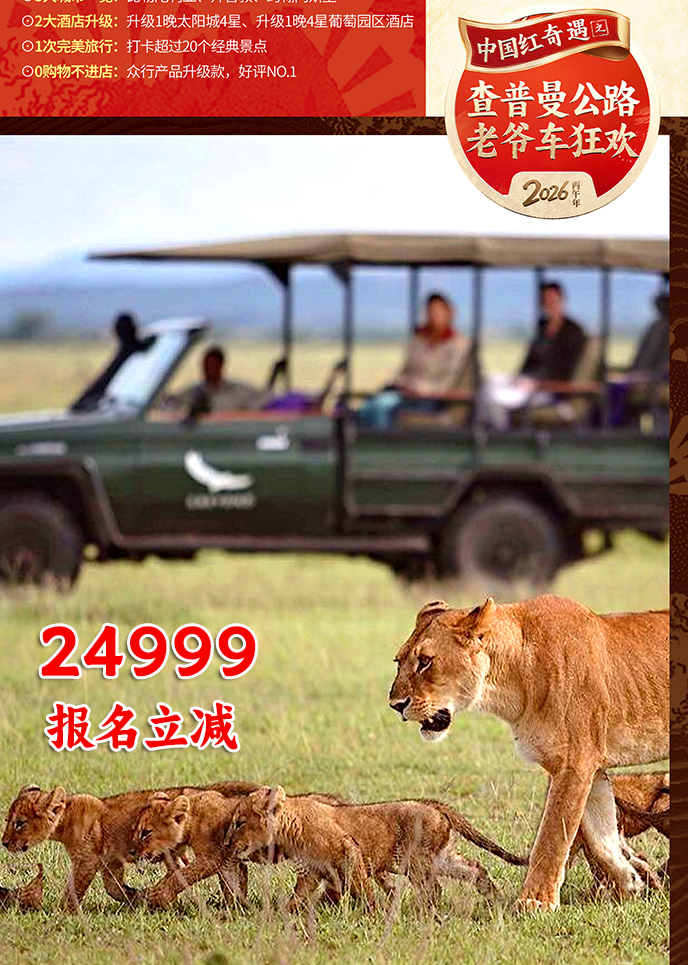 【2月南非团期】伊丽莎白 五星私人营地 南非10天《报名立减详询客服>